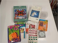 Assorted Art And Crafting Supplies