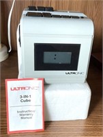 Vtg Ultronic 3-in-1 Cube Clock/Radio/Cassette