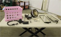 Crate w/Car Lights, Wiring Harnesses & (2) West