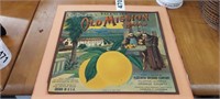1930'S VINTAGE CRATE ADVERTISING PRODUCE LABEL