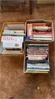 Boxes of books crafting & sewing