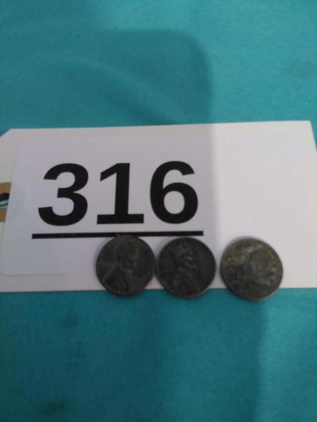 3 Steel Pennies