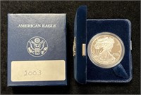 2003 W American Silver Eagle in Box