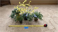 Variety of artificial plants :23”>8” H