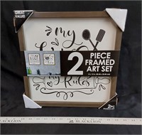 2 Piece Framed Kitchen Pictures