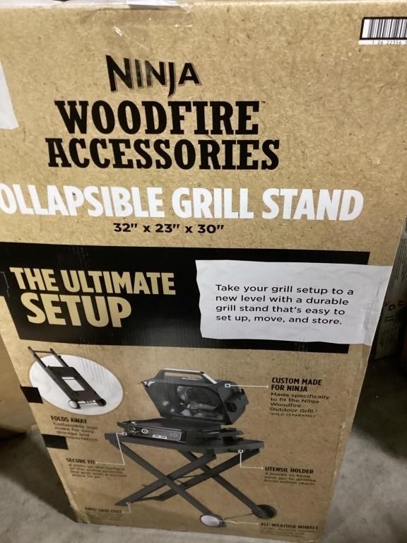 Ninja collapsible grill stand ,black