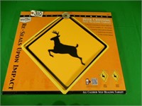 NEW- DEER CROSSING SIGN -  SELF HEALING TARGET