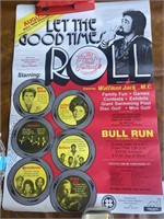 Vintage Bull Run Park Concert Poster