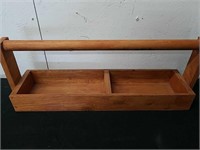 25 x 6 x 9 inch wooden toolbox