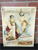 Vintage Indianaplois Brewing Co. Metal Sign