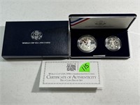 1994 World Cup Proof Commemorative Silver Dollar &
