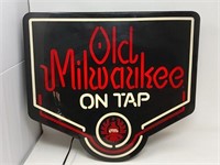 Old Milwaukee on Tap Beer Sign (1982)