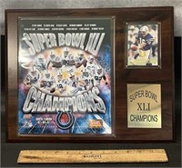 COLTS COLLECTIBLE-PLAQUE