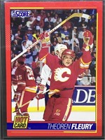 1991 Score Hot Card Theoren Fleury #7