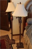 (2) Matching Floor Lamps and Pair of Table Lamps