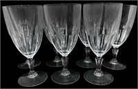 7 Clear Crystal Drinking Goblets