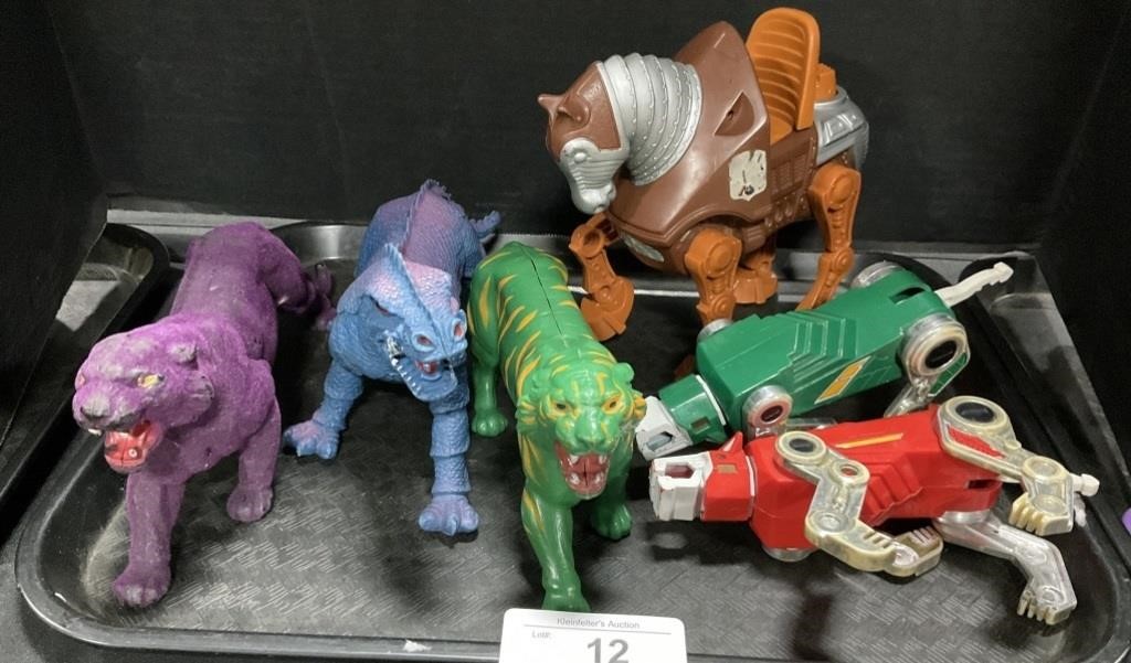 He Man Cats & Voltron Figurines.