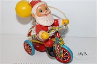 Suzuki Tin Christmas Toy 3 Wheel Motorcycle