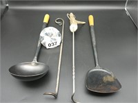 Hand forged camp utensils