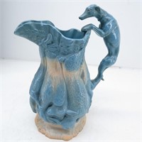 Parian Ware S&C Game Dog Hunting Pitcher