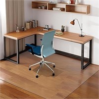 Office Chair Mat For Hardwood Floor, 63"x51" Clear