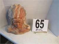 6.5" Tall Indian Head Stone Type (Signed on