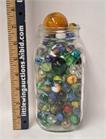 Vintage Marbles in Canning Jar
