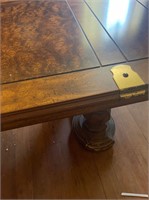 wooden coffee table vintage with large legs