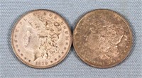 1879 & 1901 Morgan Silver Dollars