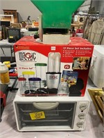 MAGIC BULLET, GE TOASTER OVEN, SEED SPREADER