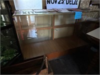Large glass display cabinet