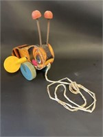 Vintage Fisher Price Buzzy Bee pull toy #325