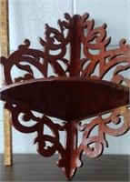 Handmade Wooden Corner Shelf Native Figurine