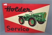 Vintage Holder service tin sign. Measures: 18" H