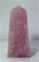 Pink Aragonite specimen shape tower