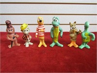 (6)1969 Walt Kelly POGO Figures. Comics.