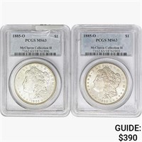 1885-O [2] Morgan Silver Dollar PCGS MS63