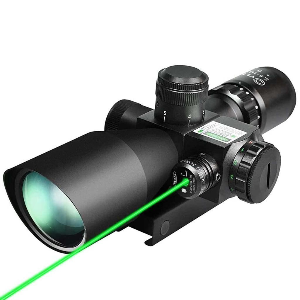 CVLIFE 2 5 10x40e Red   Green Illuminated Scope