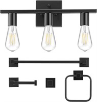 5-Piece Bathroom Light Fixtures Set  3-Light