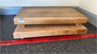 2 Wooden Cutting Boards