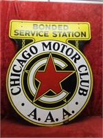 Chicago Motor club AAA Service station sign.