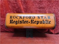 Rockford Star Register Republic newspaper box,