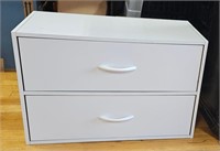 White Particle Board Dresser