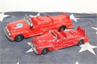 Vintage Hubley Fire Trucks