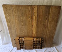 Vintage Wooden Table w/ (5) Legs w/ Wheels