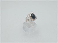 Onyx Sterling Silver Filigree Ring