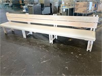 12 ft Wood Padded Bench