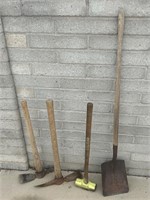 Sledge, Pickaxes(2), & Shovel