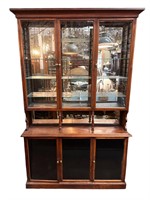 English Apothecary Cabinet, Mahogany, Glass/Mirror