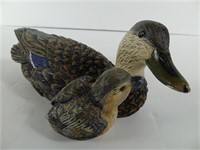 Hen Black Duck and Chick  Heritage Artists